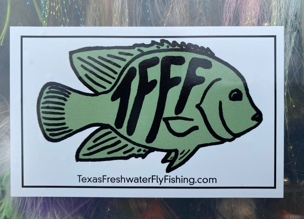 Texas Fly Fishing Sticker Decal - Self Adhesive Vinyl