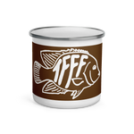 TFFF Rio Logo Enamel Mug - Brown