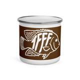 TFFF Rio Logo Enamel Mug - Brown