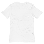 Square Logo Unisex Pocket T-Shirt (White)
