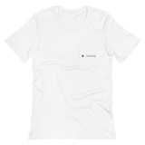 Square Logo Unisex Pocket T-Shirt (White)